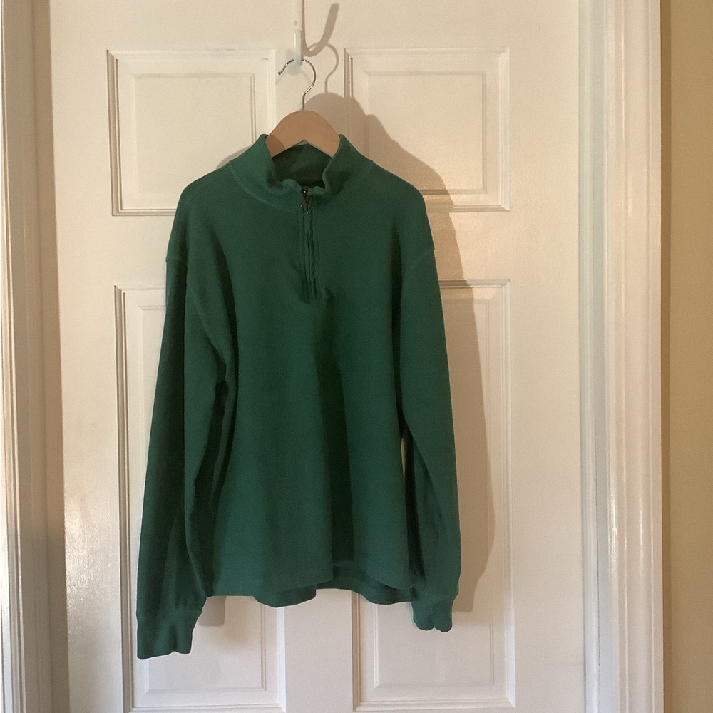 Kids' relaxed-fit half-zip pullover from Crewcuts in classic pine green boys XL - Picture 8 of 9